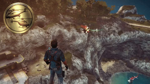 justcausegames giphyupload helicopter just cause 3 jc3 GIF