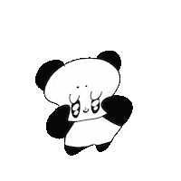 Panda 動物 Sticker by happy mechan