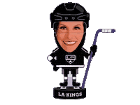 La Kings Hockey Sticker by CANALTVDIAMONDTEEN