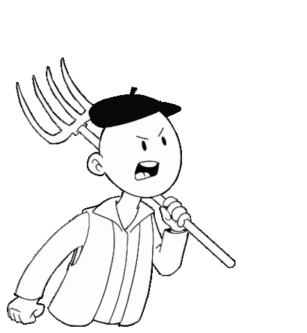 Angry France Sticker