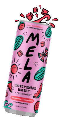 Watermelon Passionfruit Sticker by Mela Water