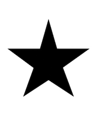 Black Star Sticker by High Moon Studio