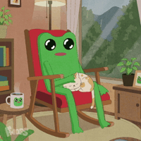 Taking It Easy Do Not Disturb GIF by fwogs