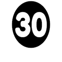 Number Blanco Sticker