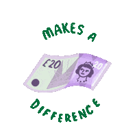 waterloofoodbank 20 makes a difference Sticker