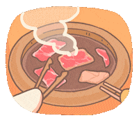 luckynortor yakiniku nene and bubu luckynortor Sticker