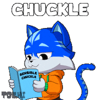 Cat Laughing Sticker by Toshithecat