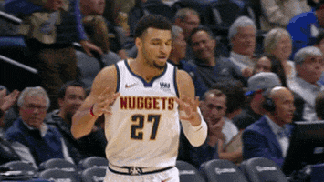 Denver Nuggets Reaction GIF by NBA