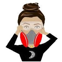 Mask Metalsmith Sticker by Moonlight Mile Artisan