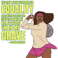 Black Lives Matter Tennis Sticker by INTO ACTION