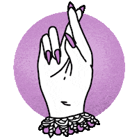 notpunker magic hand lucky wish Sticker