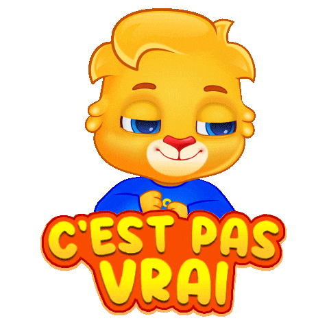 Are You Serious French Sticker by Lucas and Friends by RV AppStudios