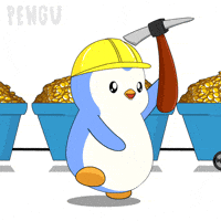 Gold Rush GIF by Pudgy Penguins