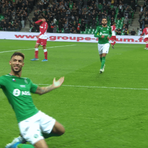 Ligue 1 Hug GIF by AS Saint-Étienne