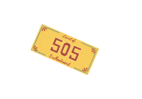 Santa Fe License Plate Sticker