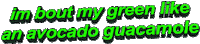 chance the rapper guacamole Sticker by AnimatedText