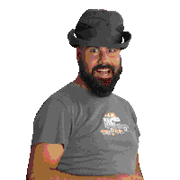 Beard Hello Sticker
