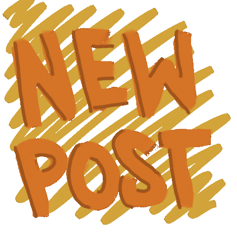 Illustration New Post Sticker