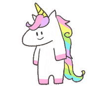 LunaRucola what unicorn rainbowunicorn ユニコーン Sticker