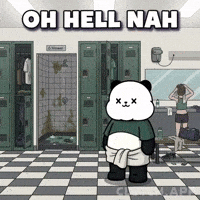 Disgusted Gym GIF by Kanpai Pandas
