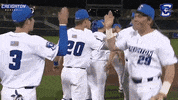 high five creighton bluejays GIF by Creighton University Athletics