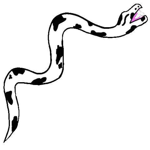 ffembroidery snake reptile slither ffembroidery Sticker