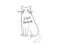 Cat Sticker by Paper Studio