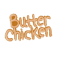 Butter Chicken Indian Food Sticker by Sonamm
