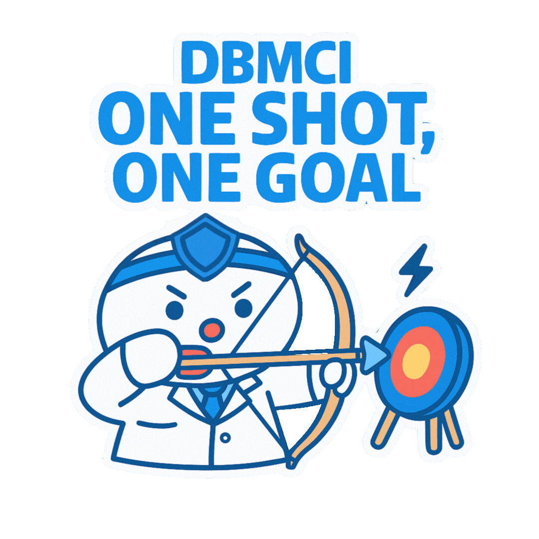 Dbmci_One oneshot neetpg neetpg2025 dbmcioneshot Sticker