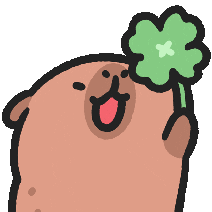 Happy Capybara Sticker