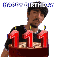 111Th Birthday Sticker