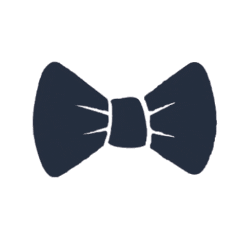 Gestrikt bow das bowtie strik Sticker