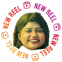 Barnali Das Sticker by BORN ON INSTAGRAM