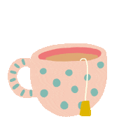 tea pun Sticker by Dita W. Yolashasanti