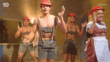 Excited Dance GIF by Big Brother Australia