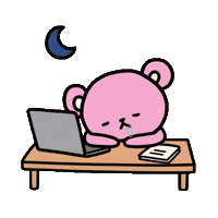 Tired Good Night Sticker