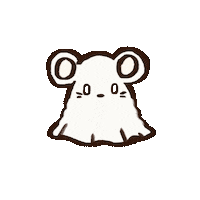 Brannthebunny kawaii hungry ghost yum Sticker