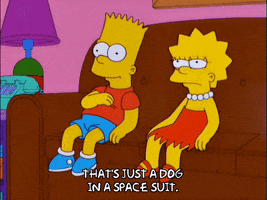bart simpson dog GIF