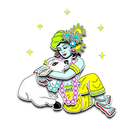 Hare Krishna Vegan Sticker