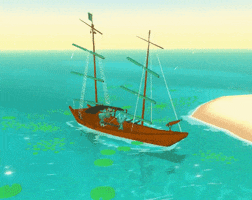 qag_games chill ocean underwater pirates GIF