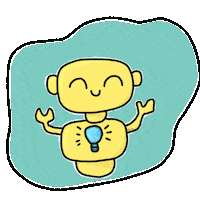 Happy Artificial Intelligence Sticker