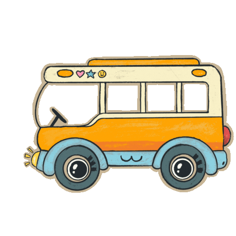 Viajar School Bus Sticker