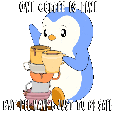 Good Morning Coffee Sticker by Pudgy Penguins