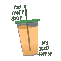 iced coffee Sticker