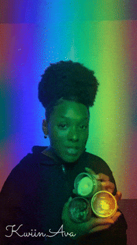 Afro Popcorn GIF by Kwiin Ava