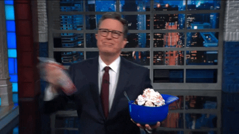 Happy Stephen Colbert GIF by The Late Show With Stephen Colbert
