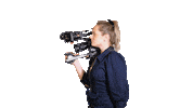 Mediatuin film video camera record Sticker