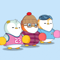Hello Kitty Cheer GIF by Pudgy Penguins