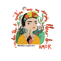 Frida Kahlo Mexico Sticker by ClinicadelColon