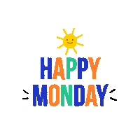 Great Week Monday Sticker by Jessica Lau